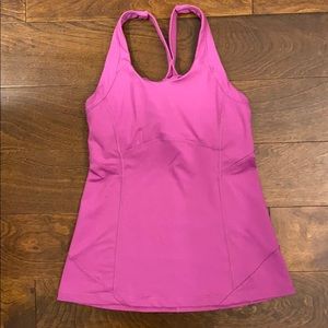Lululemon spandex built-in bra racerback